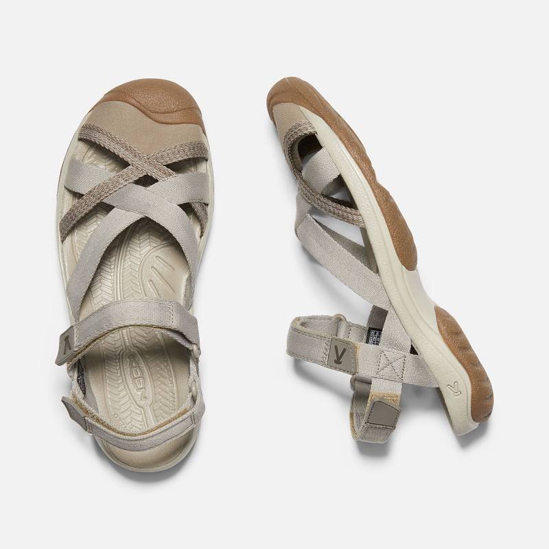 Keen Kira Ankle Strap Trekkingsandalen Damen DE-15426 Taupe - Keen Damenschuhe Braun